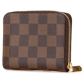 Louis Vuitton-Louis Vuitton Damier Zippy Coin Purse N63070-Brown