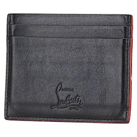 Christian Louboutin-Christian Louboutin Leather Studded Card Case-Black