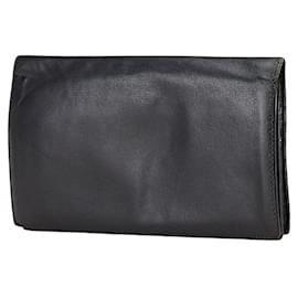 Hermès-Hermes Silk-In Long Wallet Black-Black