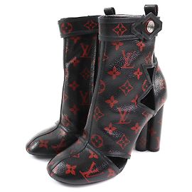Botas de tacón de tobillo Monogram Rouge Flower Louis Vuitton Otro