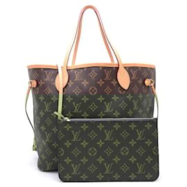 Louis Vuitton-Louis Vuitton Monogram Neverfull MM Tote Bag-Brown