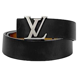Louis Vuitton-Cinto Santur Initiale Louis Vuitton-Preto