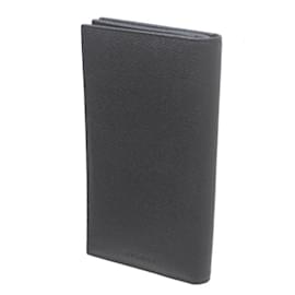 Bulgari-Bvlgari Bi-fold Long Wallet in Black Leather-Black