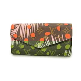 Louis Vuitton-Louis Vuitton Long Wallet Monogram Jungle Dot-Brown