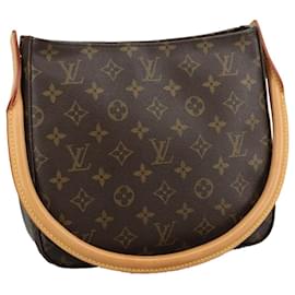 Louis Vuitton-LOUIS VUITTON Monogram Looping MM Shoulder Bag M51146 LV Auth 98178A-Monogram