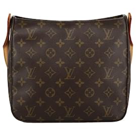 Louis Vuitton-LOUIS VUITTON Monogram Looping MM Shoulder Bag M51146 LV Auth 98178A-Monogram