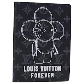 Louis Vuitton-LOUIS VUITTON Monogram Eclipse Notebook Vivienne Black GI0285 LV Auth 106169-Black