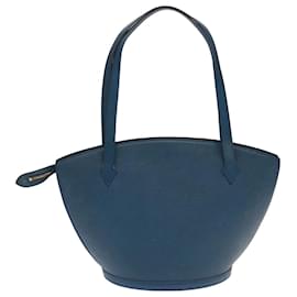 Louis Vuitton-LOUIS VUITTON Epi Saint Jacques Shopping Shoulder Bag Blue M52275 Auth 106508-Blue
