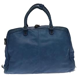 Balenciaga-Sac à main BALENCIAGA en cuir 2 voies bleu Auth mr794-Bleu