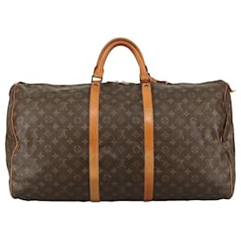 Louis Vuitton-LOUIS VUITTON Monogram Keepall 60 Boston Bag M41422 LV Auth 103507-Monogram