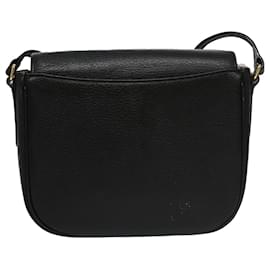 Autre Marque-Burberrys Shoulder Bag Leather Black Auth ep6980-Black