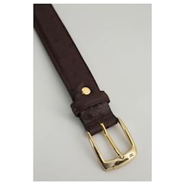 Balmain-Leather belt-Brown