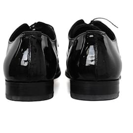 Prada-Lace-up patent leather shoes-Black