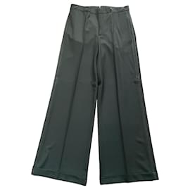 Ralph Lauren-Wide trousers with smoking details-Black