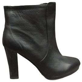 Autre Marque Mi-Mai Ankle Boots Black Leather Black
