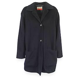 Max Mara-Max Mara Atelier Line Wool Coat-Blue