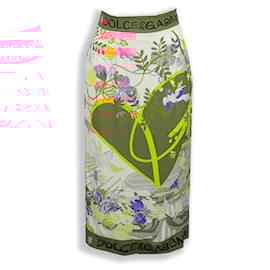 Dolce & Gabbana-Dolce Gabbana Silk Longuette Skirt-Multiple colors