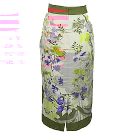 Dolce & Gabbana-Dolce Gabbana Silk Longuette Skirt-Multiple colors