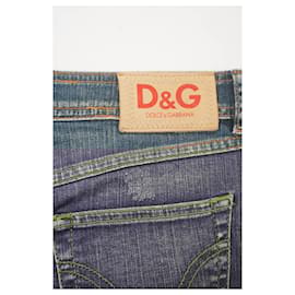 Dolce & Gabbana-Dolce Gabbana Essential Denim Skirt-Blue