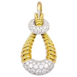 Péndulo vintage Kutchinsky en oro, diamantes. Otro