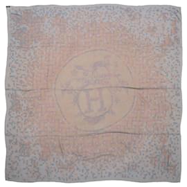 Hermès-Hermès Carré 140 "MosaiQueaU24" 100% Silk Scarf in Brown and Grey-Brown