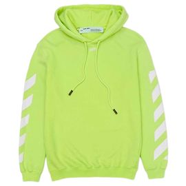 Off White Moletom com capuz logo de seta OFF-WHITE em verde limão Verde