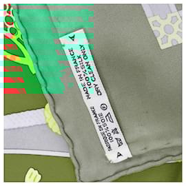 Hermès-Hermès Carré 90 "LES MUSEROLLES" 100% Silk Scarf in Red x Green-Red