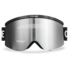 Céline-CELINE NYLON INJECTED SKI MASK WITH MIRRORED LENSES-Black
