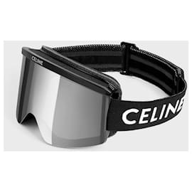Céline-CELINE NYLON INJECTED SKI MASK WITH MIRRORED LENSES-Black