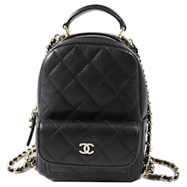 Chanel-Chanel Caviar Skin Backpack AP3753 Black-Black