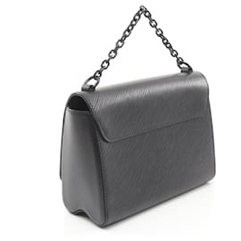 Louis Vuitton-Louis Vuitton Twist MM Leather Handbag M55858-Black