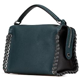 Fendi-Sac à main en cuir Ray Selleria 8BL137 de Fendi-Vert