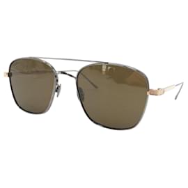 Cartier-Óculos de sol de metal Cartier K0VC101310-Marrom