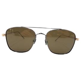 Cartier-Óculos de sol de metal Cartier K0VC101310-Marrom