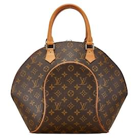 Louis Vuitton-Louis Vuitton Monogram Ellipse MM Handbag Brown-Brown
