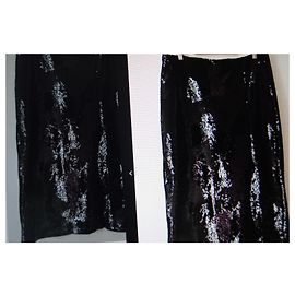 Autre Marque March 23 Sequined Skirt Black Black