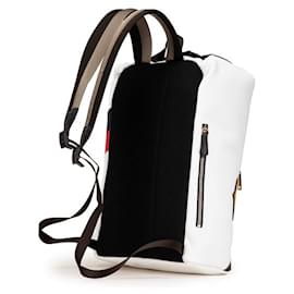 Fendi-Fendi Leather PVC Backpack 7VZ044-White