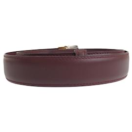 Cartier-Fivela de cinto de couro Cartier Santos Must-Marrom