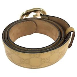 Gucci-Cinto de couro entrelaçado Gucci-Marrom