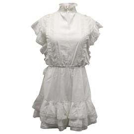Ulla Johnson-Ulla Johnson Holly Mini Dress in White Cotton -White