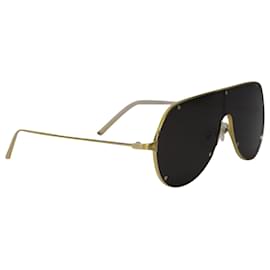Cartier-Cartier Santos de Cartier Aviator-style Sunglasses in Gold Metal-Golden,Metallic