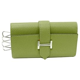 Hermès-Hermes Epsom 4 Key Case Rose Jaipur-Pink