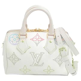 Louis Vuitton-Louis Vuitton Speedy Bandouliere 20 Handbag-White