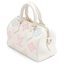 Louis Vuitton-Louis Vuitton Speedy Bandouliere 20 Handbag-White