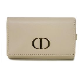 Christian Dior Dior Key Case 30 Montaigne Avenue Brown Beige