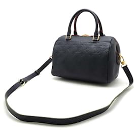 Louis Vuitton-Louis Vuitton Monogram Empreinte Speedy Bandouliere 25 Handbag M43501-Red