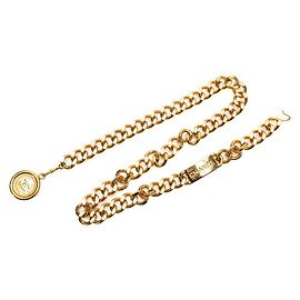 Chanel Cambon Kettengürtel vergoldet Golden Metallisch