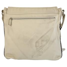 Bally-Bally Leather Shoulder Messenger Bag-White