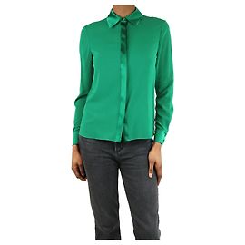 Alice + Olivia Blusa di seta verde - taglia XS Verde
