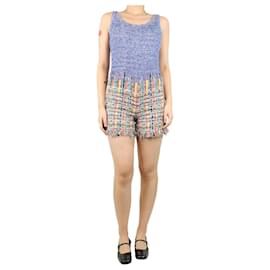 Chanel-Blue tweed playsuit - size UK 8-Blue